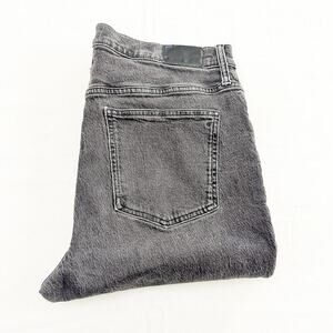 Madewell The Perfect Vintage Jean Charcoal Black Wash Denim Zip Fly Size 32